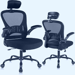 Amazon.com: Office Chair Ergonomic Desk Chair Comfort Adjustable Height  with Wheels，Lumbar Support Mesh Swivel Computer Home Office Study Task Chair  Black : Home & Kitchen